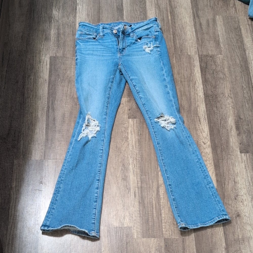 American Eagle Outfitters Light Blue Flare Jeans